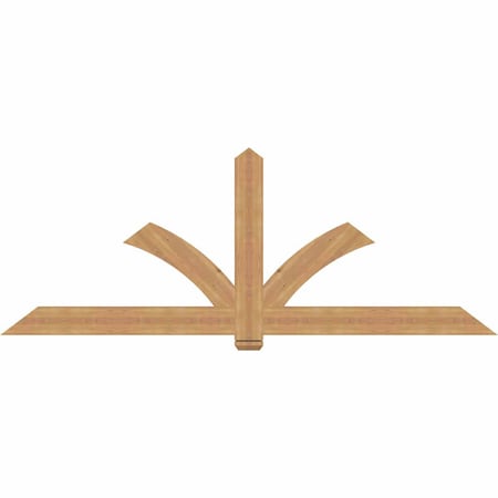 Ekena Millwork Redmond Smooth Timber Gable Bracket, Western Red Cedar, 96"W x 36"H x 1 1/2"D x 5 1/2"F, 9/12 Pitch GBW096X36X0206RED00SWR